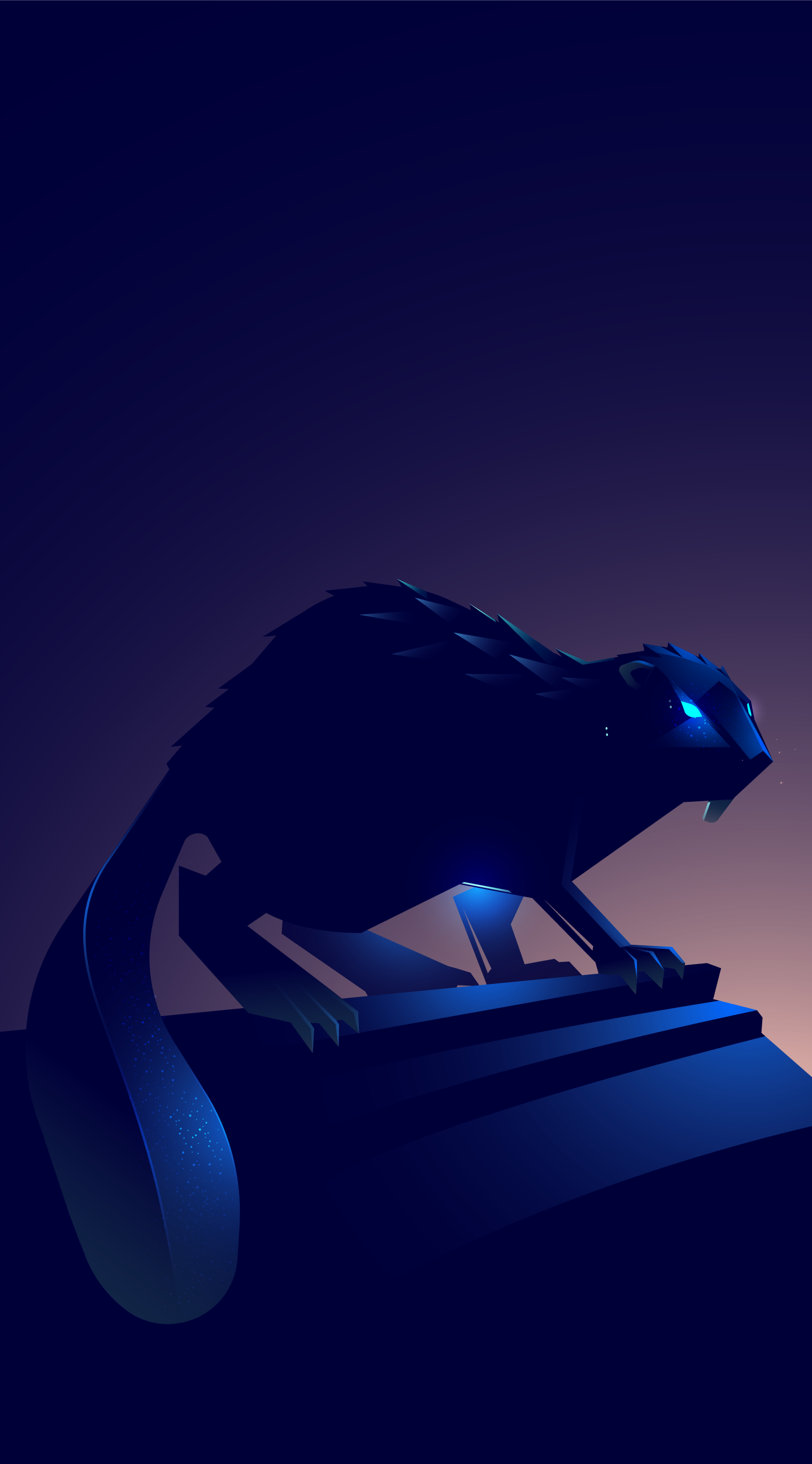 🦫 animal beaver futuristic illustration illustrator light nft robot vector