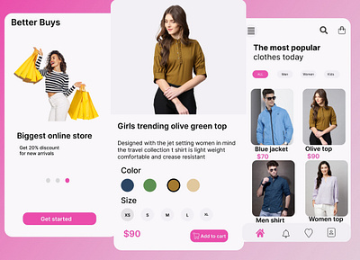 Shopping app design 3d animation app app design attractive design branding dashboard dashboard design design graphic graphic design landing landing page logo motion graphics ui ui ux ux