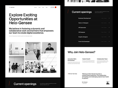 Helogensee - Careers Page Agency Website Template (Framer) agency careers careers page clean design job landing page landingpage minimalist portfolio ui ux web design website website design