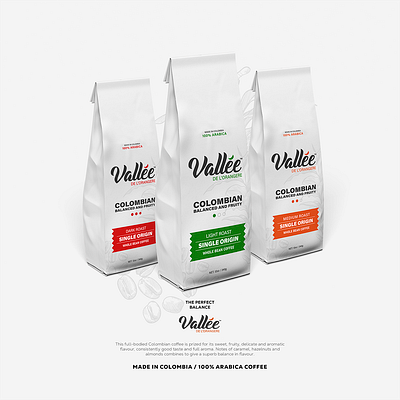 Vallée Verte Coffee Branding & Packaging Design branding coffee packaging label design packaging retail packaging