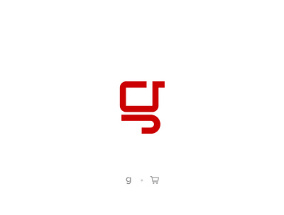 Logo Design adobe adobe illustrator design g logo logo design monogram red shopping