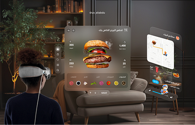 FeastFinder VR app ar delivery design food frontend ui uiux ux vr web xr