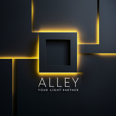 ALLEY - YOUR LIGHT PARTNER branding graphic design logo