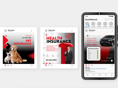 SOCIAL MEDIA POSTS INSURANCE COMPAMY design insurance insurance agency insurance branding insurance broker insurance company insurance design insurance logo insurance website landing page insurance risk management security social media posts ui