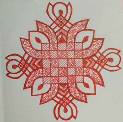 Mandala Art art design graphic design mandala mandala art pattern red