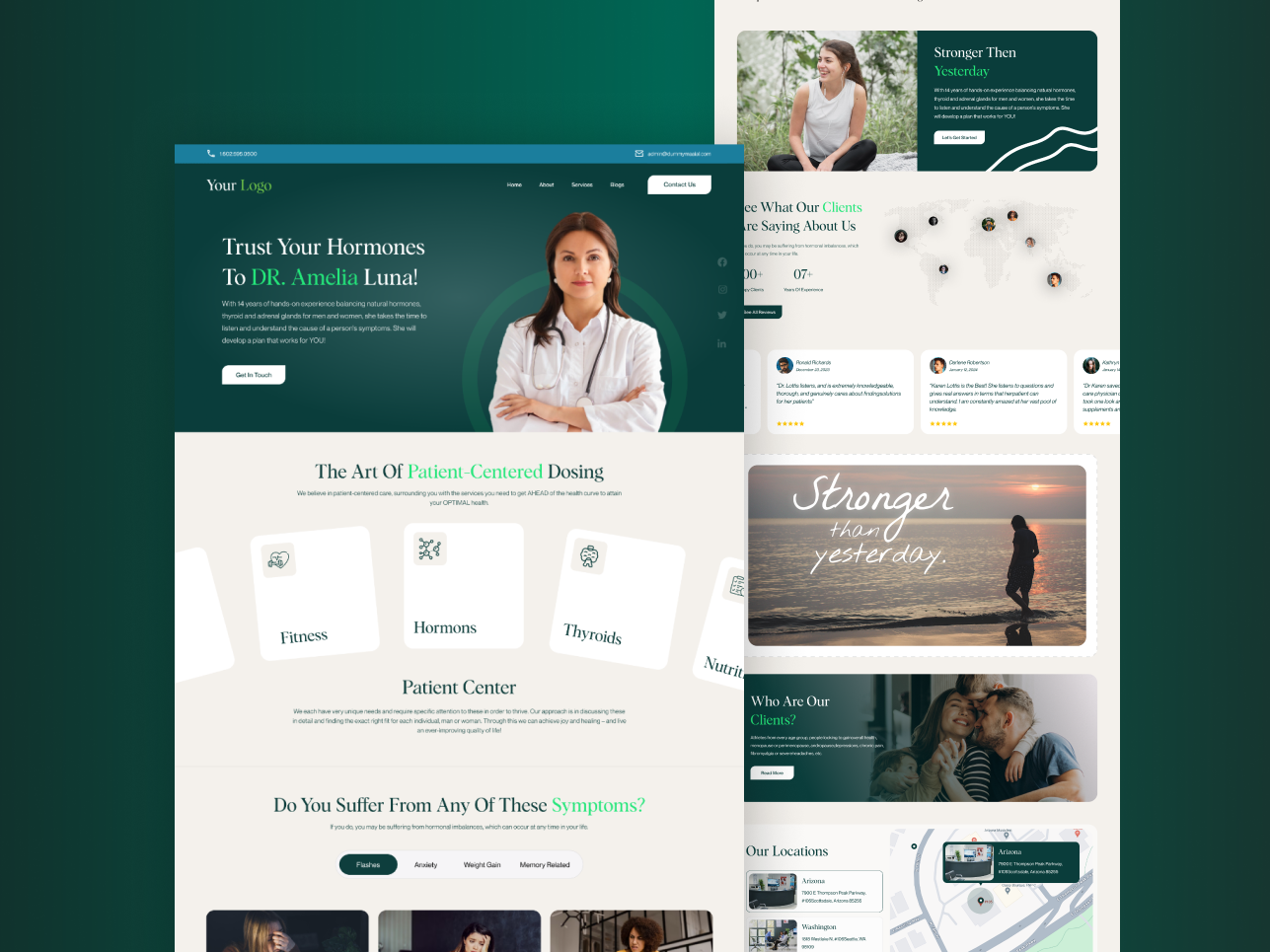 Health Care Website Design by Web Inspirations on Dribbble