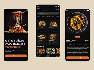Food app app design figma foodapp ui userinterface ux