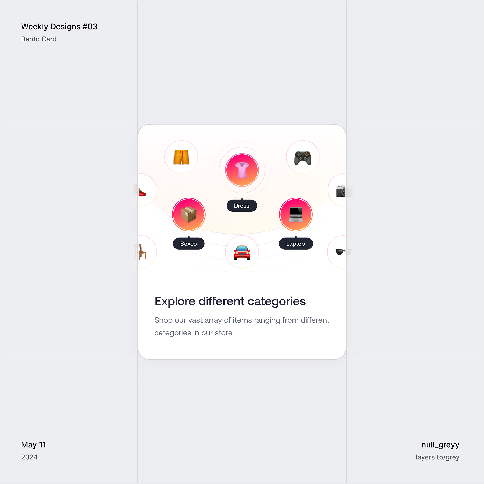 Bento card by Abdulquadri Musa on Dribbble