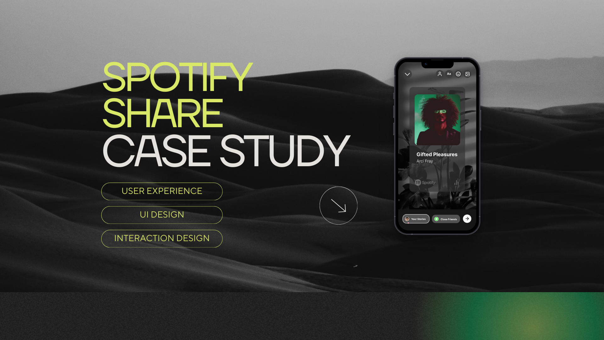 Spotify Share | UX Case Study case study interaction design interface design ui user experience ux