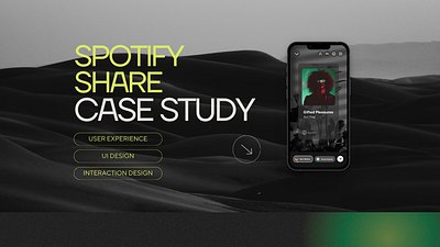 Spotify Share | UX Case Study case study interaction design interface design ui user experience ux