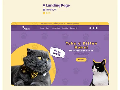Landing Page - #DailyUI - #003 003 dailyui ui ux