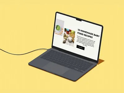 Baby Food Ebook 3d animation baby baby food recipe ebook branding canva ebook food food ebook food recipe graphic design logo motion graphics recipe ui