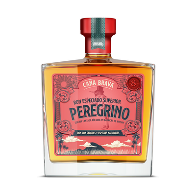 Ron Peregrino alcohol branding design drinks graphic design illustration logo rum vector
