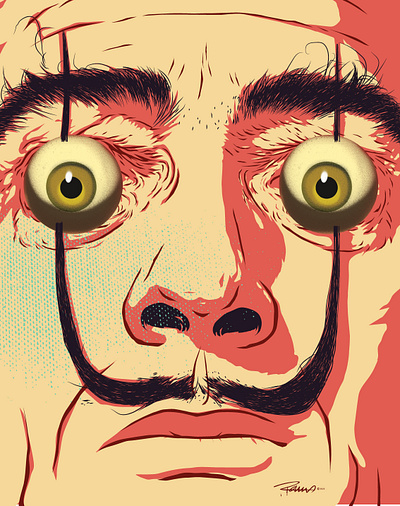 Dalí Aceituna brooklyn design graphic design illustration olive salvador dali subrealism vector