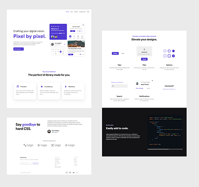 PixelPerfect Concept web design