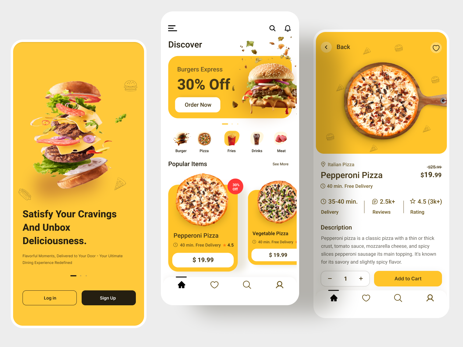 Fast Food Delivery App by Ft Jibon on Dribbble