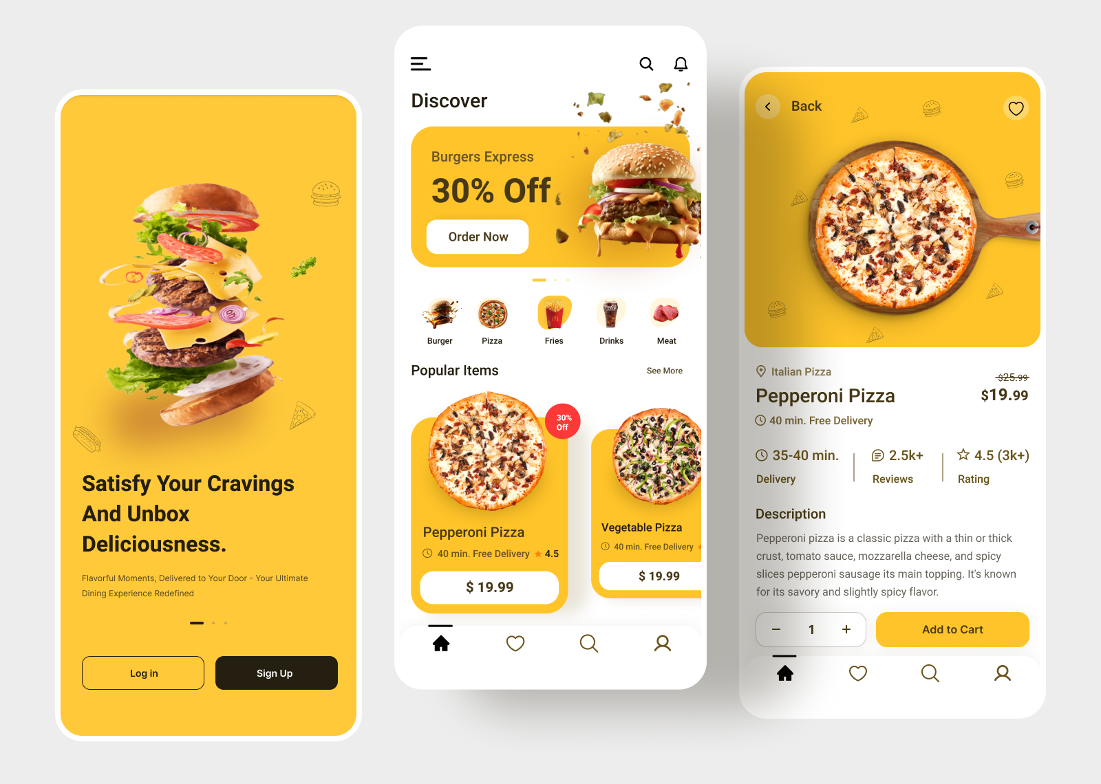 Fast Food Delivery App by Ft Jibon on Dribbble