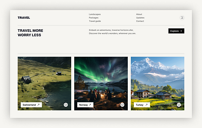 Travel website hero section ui design branding colors colortheory design grid landing page travel typography ucd ui user experience design user interface deisgn ux