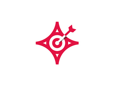 Star Target Logo Design accuracy accurate aim arrow branding creative design flat goal graphic design icon illustration logo logos marketing modern logo star strategy symbol target