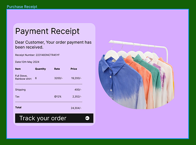 Daily UI 17 Purchase Receipt