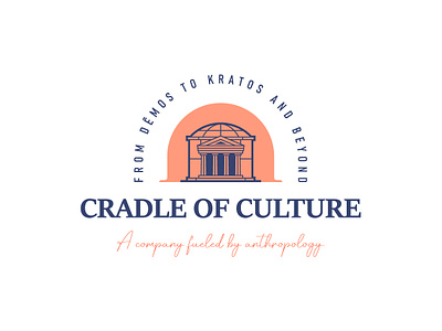 Cradle of Culture - Logo anthropology branding cradle culture graphic design logo mark repa mixed typography mrr mrr brand identity design pantheon recycled work refurbished logo vector