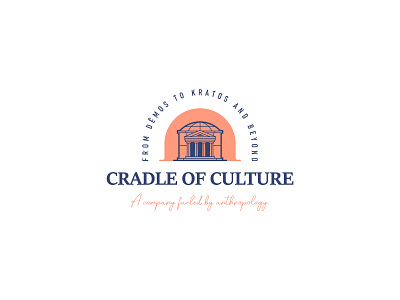 Cradle of Culture - Logo anthropology branding cradle culture graphic design logo mark repa mixed typography mrr mrr brand identity design pantheon recycled work refurbished logo vector