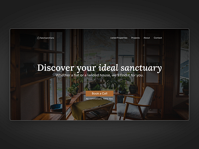 Online property agent landing page ui