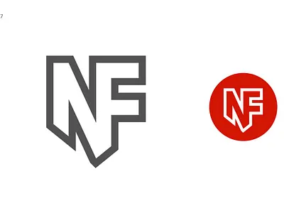 NF monogram, initial logo design branding creative graphic design iconic logo initial logo logo logo design monogram logo nf nf logo professional logo symbolic logo unique logo