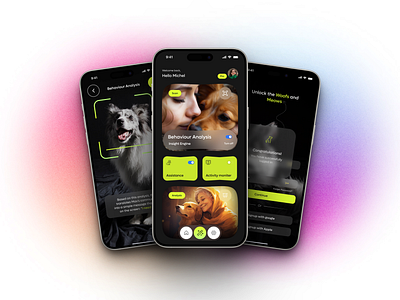 Petspark Ai Driven Mobile app Concept animation branding graphic design illustration typography ui ux