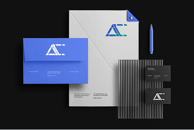 Mockups for Branding, My AmeghCoder Logo Branding Mockups ac logo ac text ac text logo amegh coder branding business branding business card business envelope design envelope design graphic design logo logo design logo designer