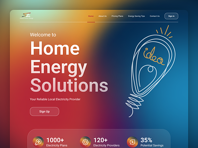 Electricity Provider Website Design deregulated energy design electricity energy green energy landing page minimal design page renewable energy sustainable energy ui ui designer uiux ux ux deigner web web design web page website website design