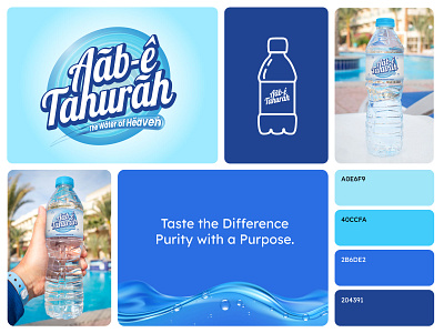 Mineral Water Brand blue brand identity branding graphic design illustration label light blue logo mobile app mockup packaging uidesign uiux water