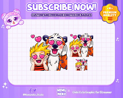 💞Custom Chibi Emotes💞 animation branding character illustration chibi emotes custom design cute emotes design discord emotes graphic design illustration kick emotes motion graphics open commission original character streamer twitch emotes youtube emotes