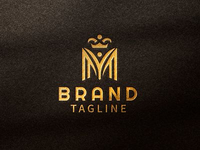 M Letter Luxury Logo brand logo branding business logo creative logo crown logo flat logo gold logo king crown king logo logo design logotype luxury logo queen logo royalty logo typography unique logo