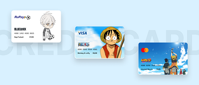 Custom Credit Card branding credit card design graphic design illustration luffy ui ux vector