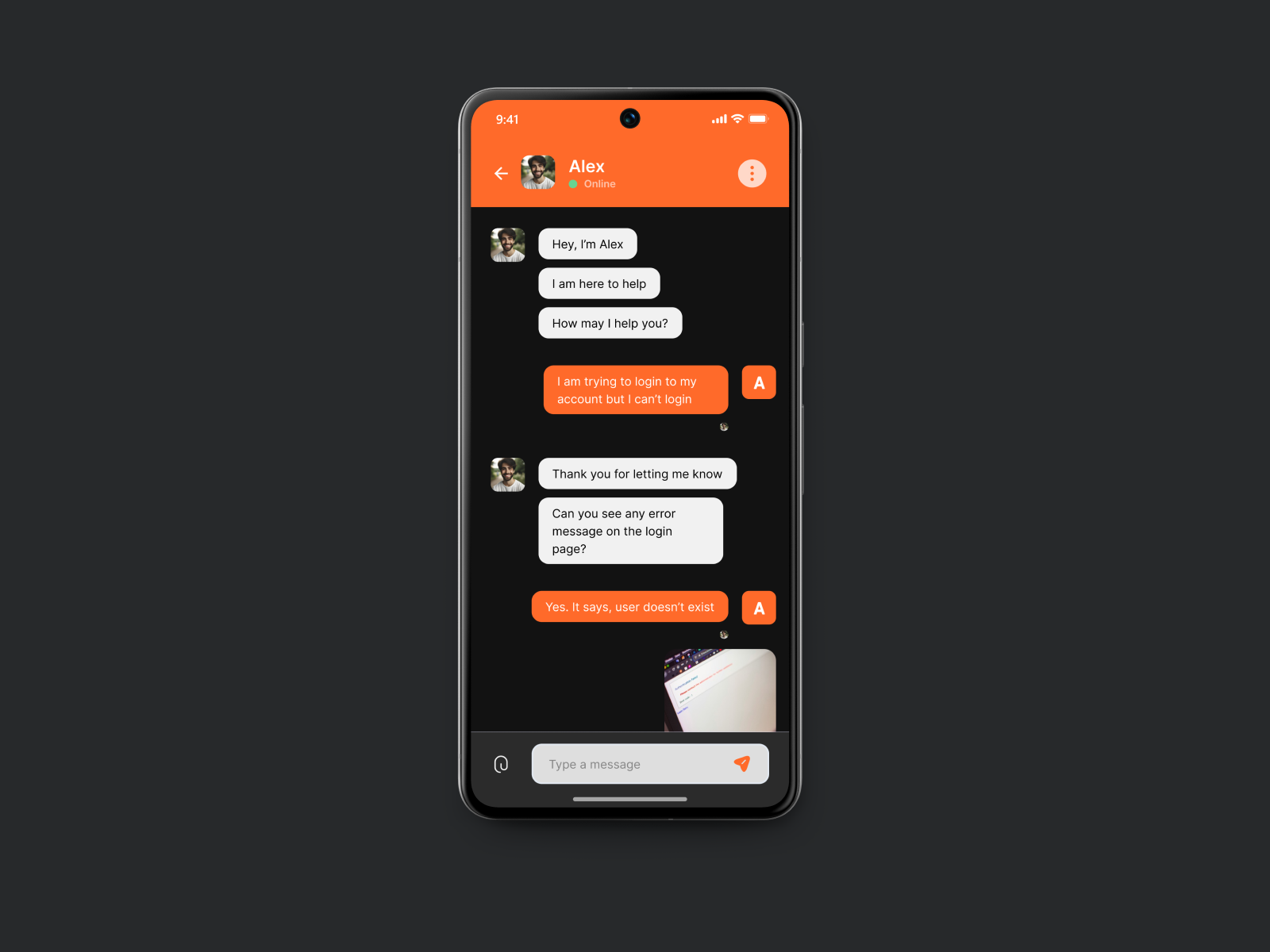 Day #13 of 30: Customer support chat #DailyUI chat custoemr support daily ui direct message dribbble dribble messaging ui ux
