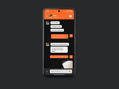Day #13 of 100: Customer support chat #DailyUI chat custoemr support daily ui direct message dribbble dribble messaging ui ux
