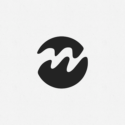 Minimal M Wave Logo Design dynamic flat illustration lettermark logo logo design m lettermark m logo m logo design minimal minimal m logo modern symbolic wave logo