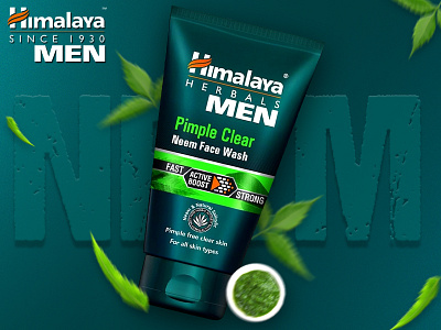 Himalaya man face wash amazon premium a+ content design. branding graphic design