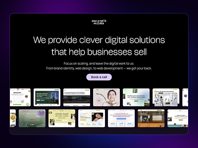 Ascend It Media digital agency website agency aim aimdesignteam design design agency digital ui uiux web design web development webflow