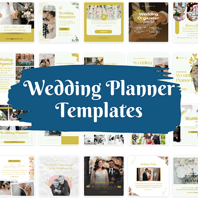 Social Media Posts for Weeding Planner (Canva Templates) business social media templates social media post templates social media templates