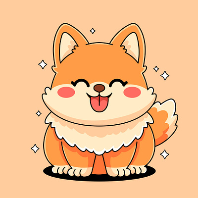 Shiba Inu animal branding cartoon character colorful cute design dog graphic design illustration inu kawaii shiba