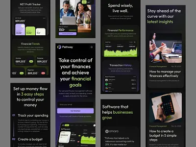 Pathway- Finance Landing Page Design design eliteflow finance financial landing page web design webflow webflow template