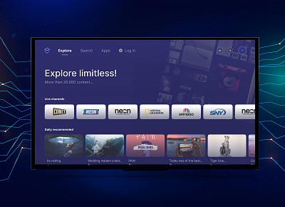 Media vers android tv design responsive ui ux