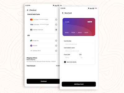 Daily UI #2 creditcard dailyui mobile ui ui user interface ux