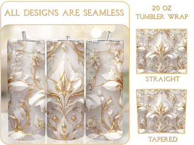 Luxury Tumbler Wrap, 20 Oz Skinny Seamless Tumblers 3d tumbler wrap printable tumbler wrap design