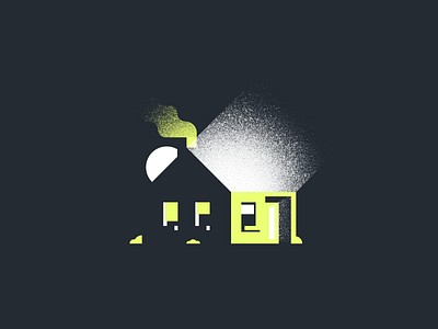 Noise House branding design grainy graphic design home house icon illustration line minimal noise retro simple ui