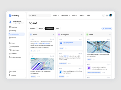 Dashboard: 📌 Project management blue cards creativedashboard dashboard data visualization design digitaldashboard marketing platform minimal project dashboard project management sidebar to do list ui ux webappdesign