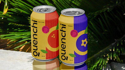 Quenchi - logo and packaging design adobeillustrator adobephotoshop branding design drinks graphic design identity identitydesign labeldesign logo pack packaging