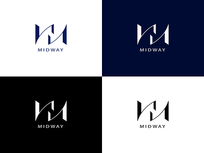 MIDWAY Logo concept design graphic design logo logo design